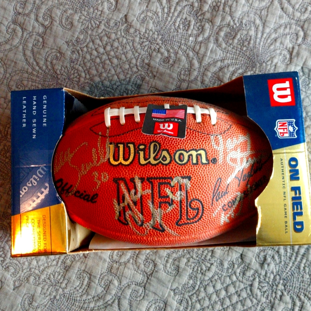 SIGNED NFL BRONCOS OFFICIAL GAME BALL